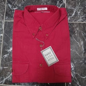 💚 2/$35 NWT Tabi long sleeve dress shirt - red